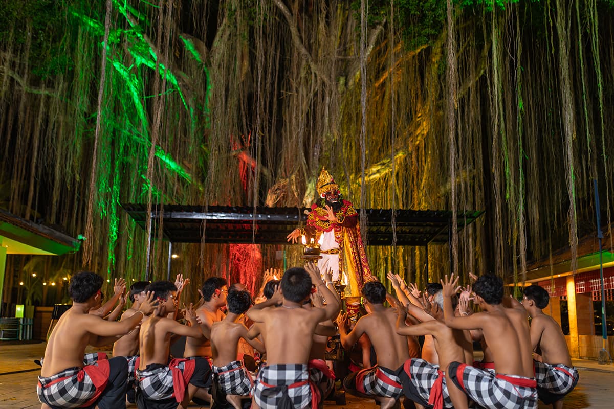 Balinese traditional dance event at Bali Collection